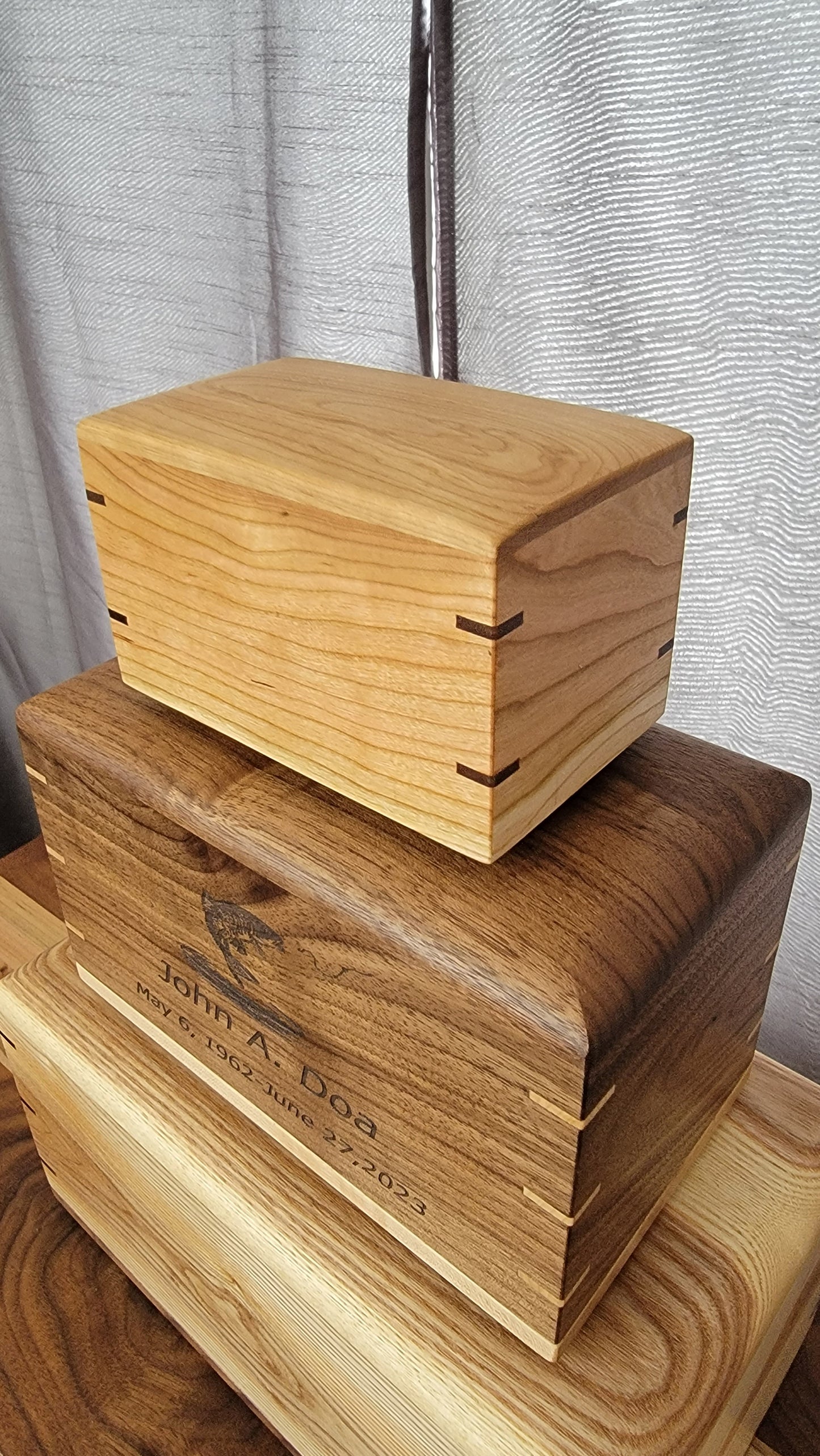 Custom Hardwood Basic Casket Urns