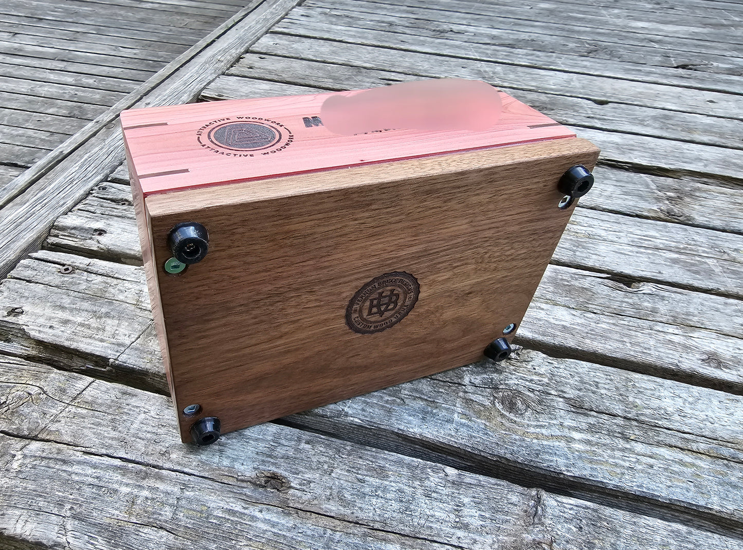 Sunset Red Cedar Woodbox Urn For Ashes