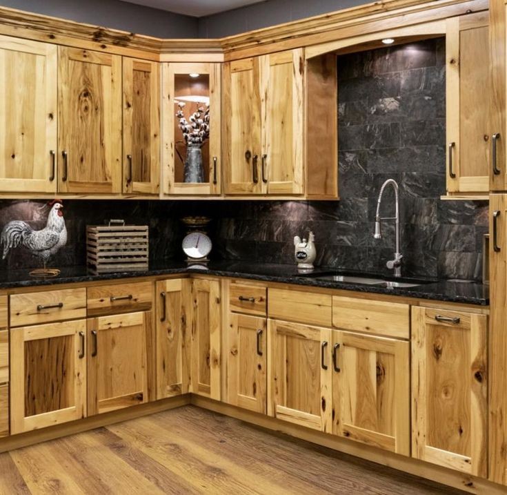 Custom Solid Rustic Hardwood Luxury Cabinets.